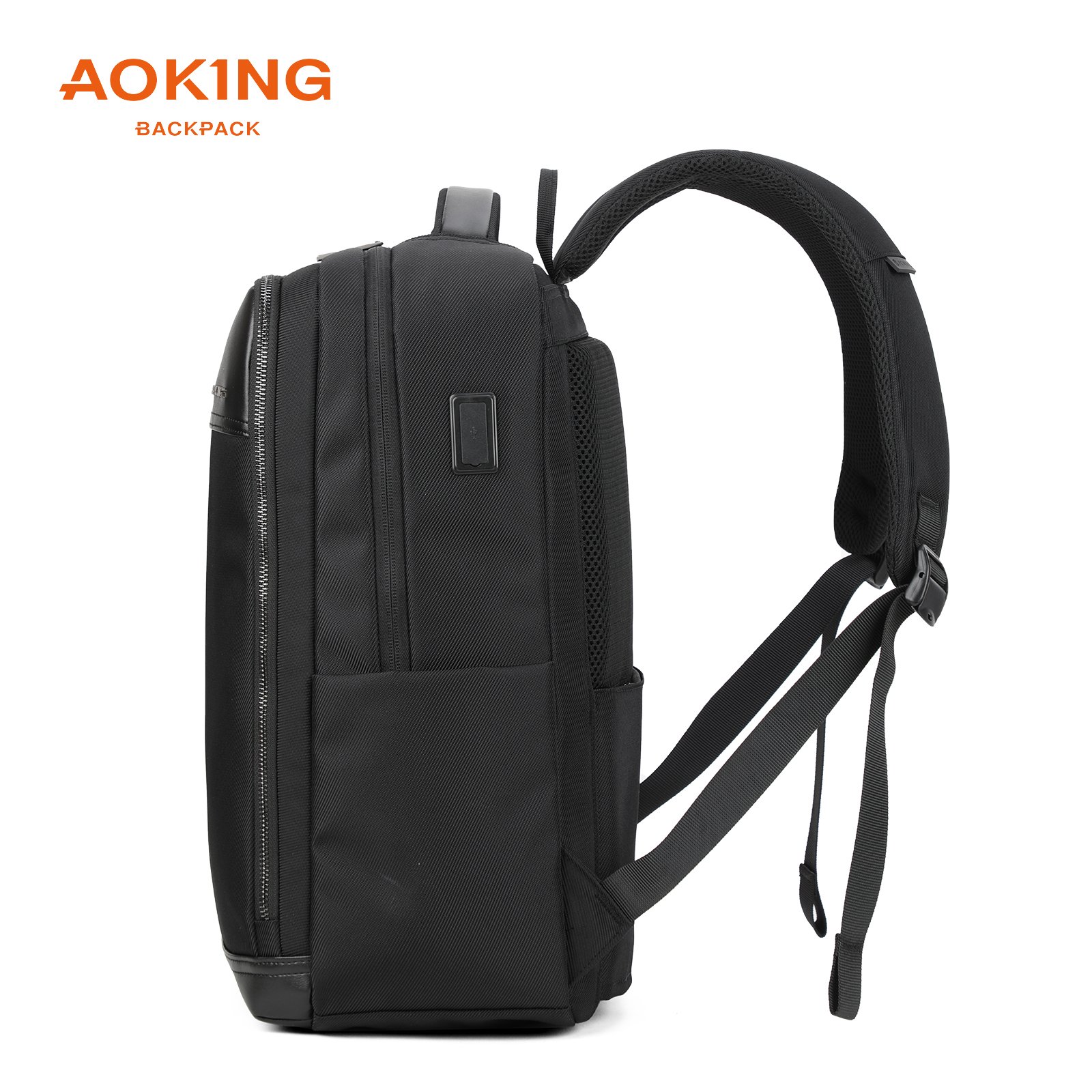 Aoking business smart 15.3 inch computer mochila USB charging port men computer bagpack anti-theft custom laptop backpacks