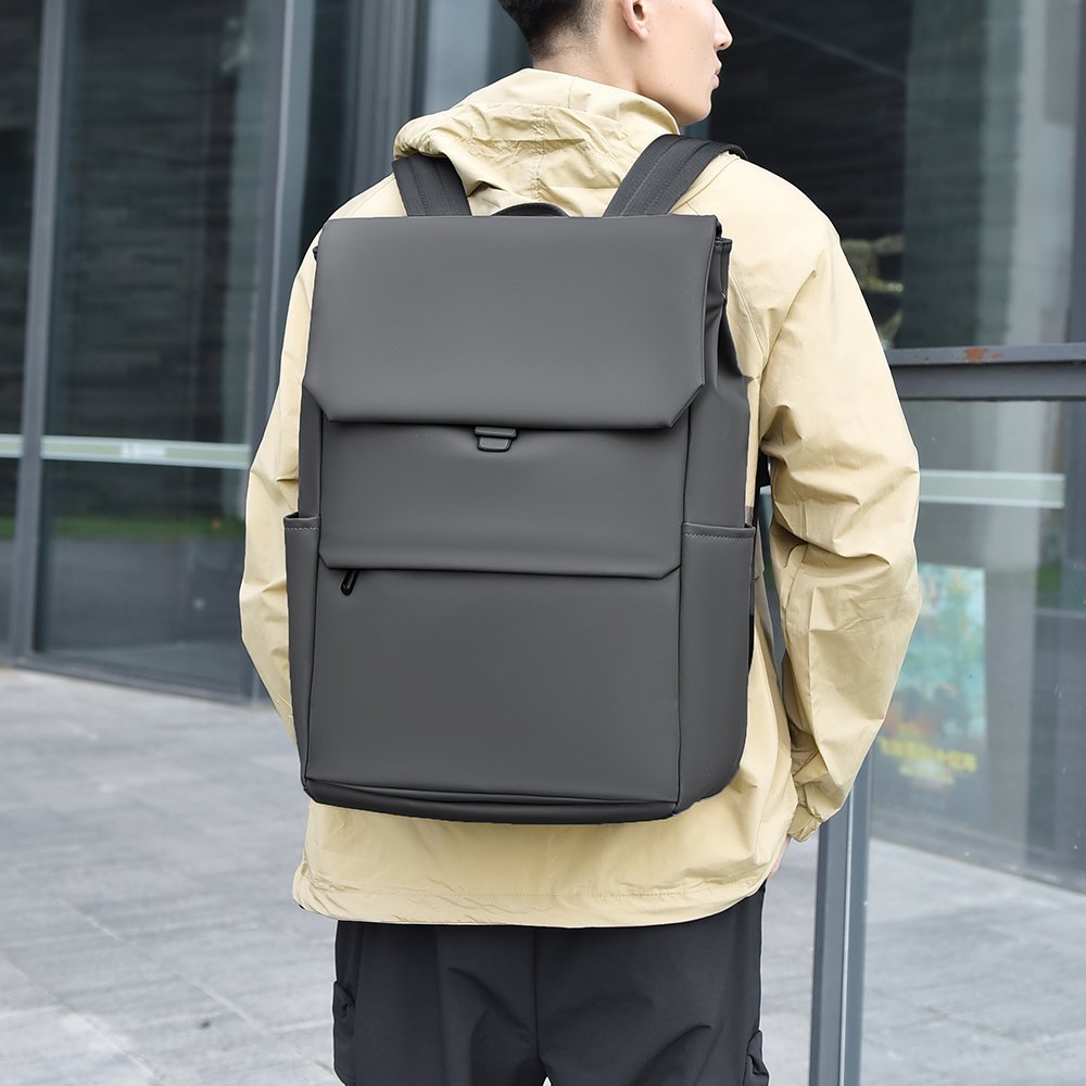 New arrival design custom logo PU laptop knapsack factory wholesale waterproof backpack for business office worker