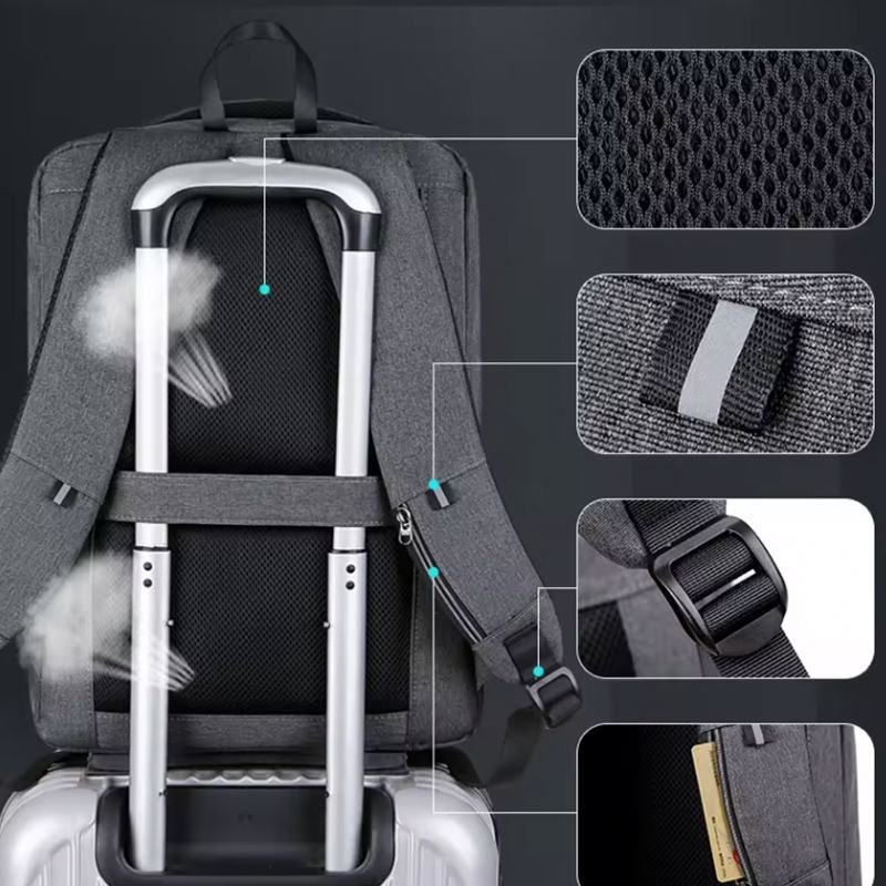 2024 Factory Wholesale Business Waterproof Laptop Bags Supplier School Travel Men Smart Backpack