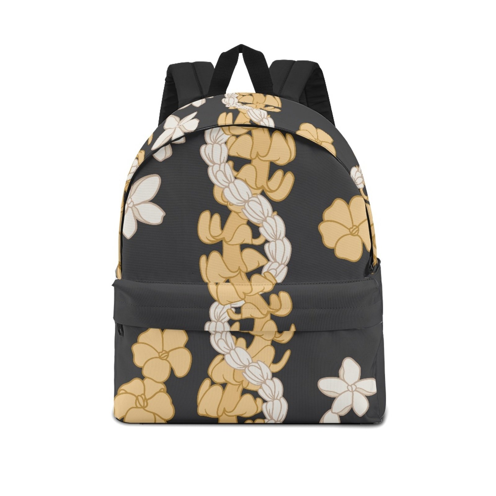 Large Capacity Durable Waterproof Black Hawaii Custom Print Ohia Lehua Desgin Laptop Travel Bag School Backpacks for Girls Boys