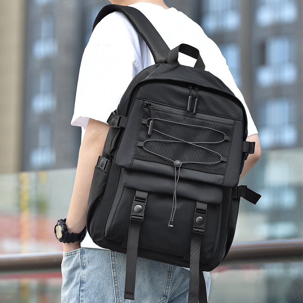 Large capacity fashion student bag Cargo style casual sports backpack Outdoor travel bag multi-functional backpack