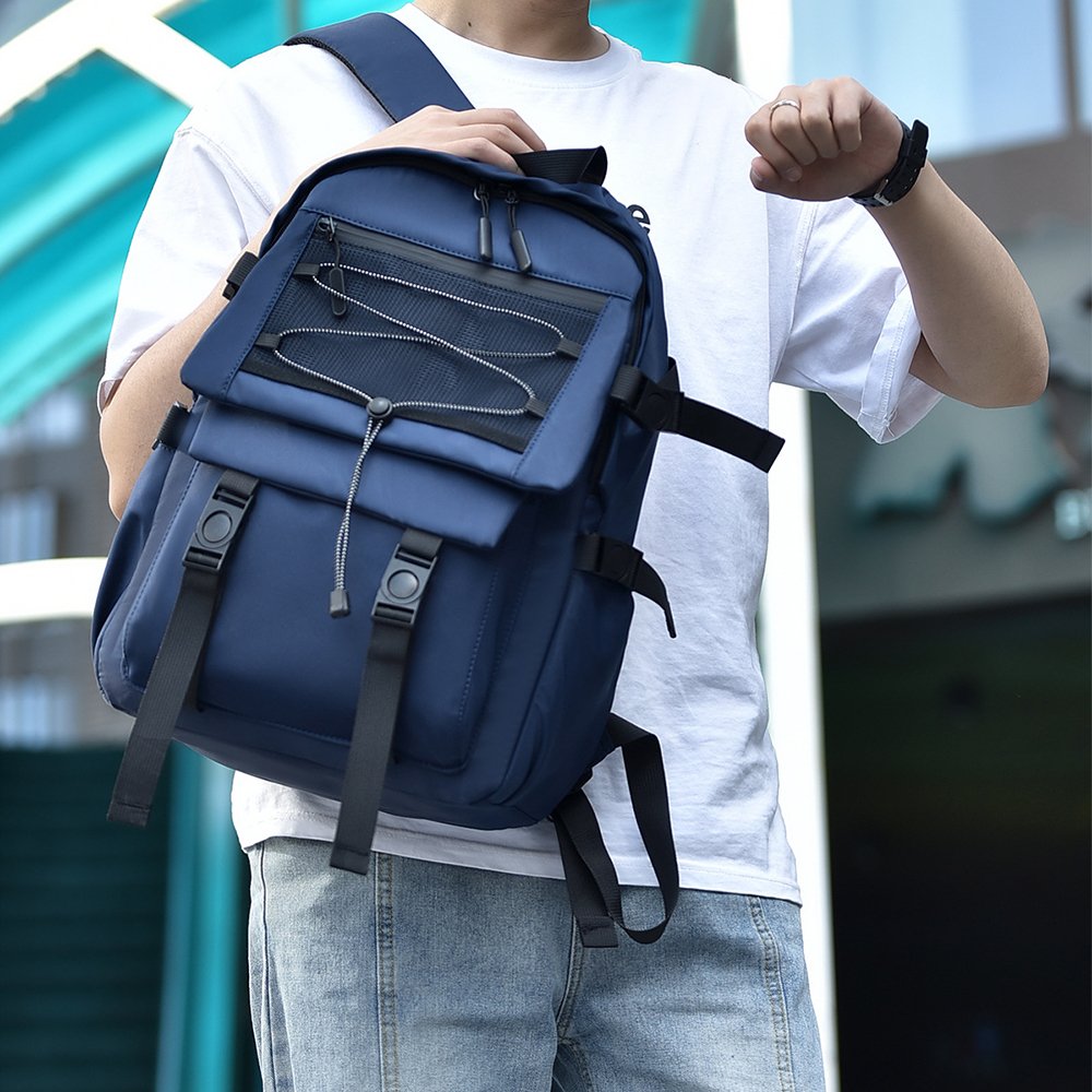 Large capacity fashion student bag Cargo style casual sports backpack Outdoor travel bag multi-functional backpack