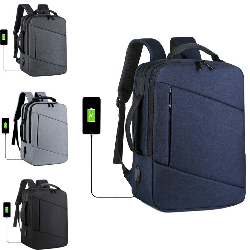 Wholesale Business anti theft custom logo Laptop school bags Backpack With Charging USB Port College Backpacks For Men Women