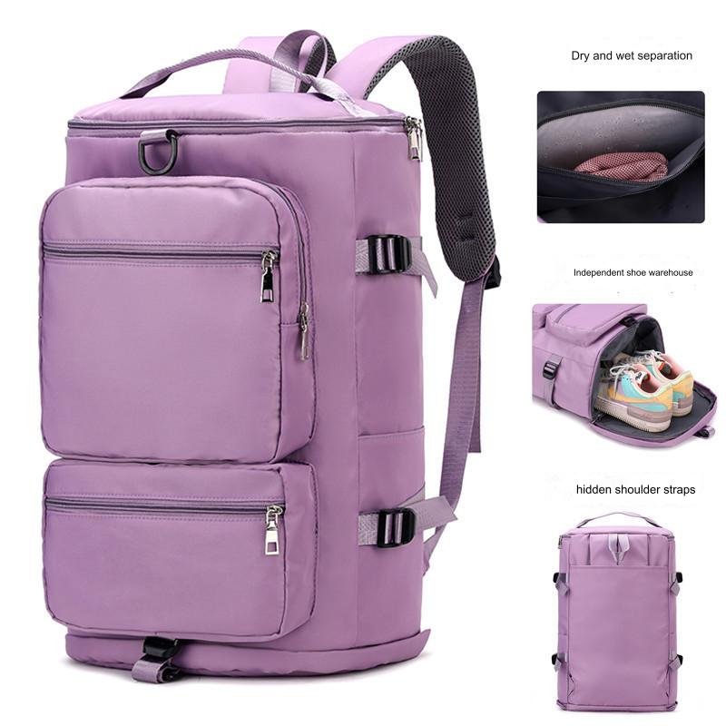 New Unisex Waterproof Nylon Large Backpack Men and Women's Fashionable Cabin Luggage for Hiking Gym Travel Foldable 50-Bag Style