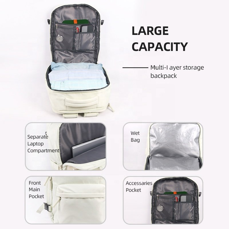 High Quality Factory Custom Extendable Laptop Backpack For Unisex Travel Business Use