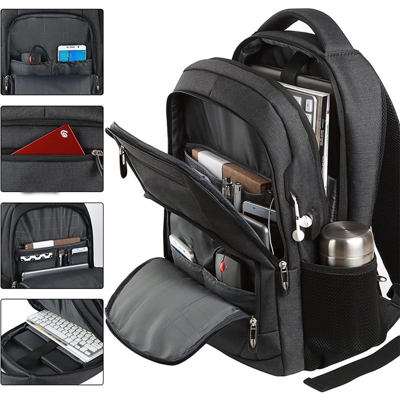 custom logo business Travel Anti Theft Slim Durable Laptops Backpack for work business