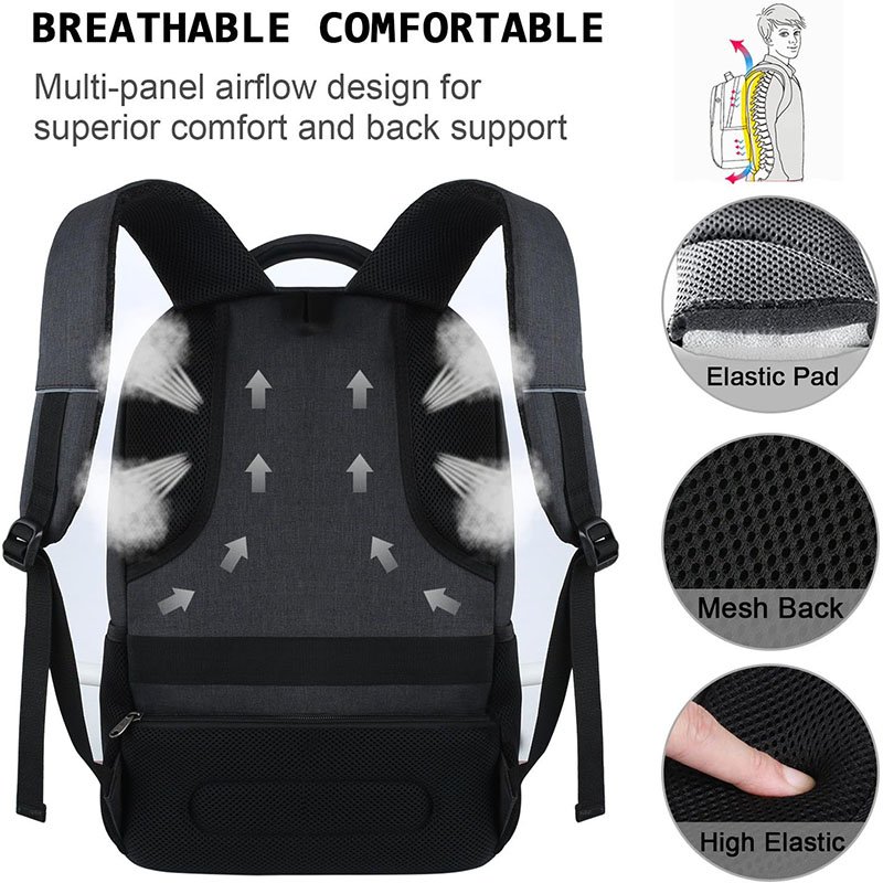 custom logo business Travel Anti Theft Slim Durable Laptops Backpack for work business
