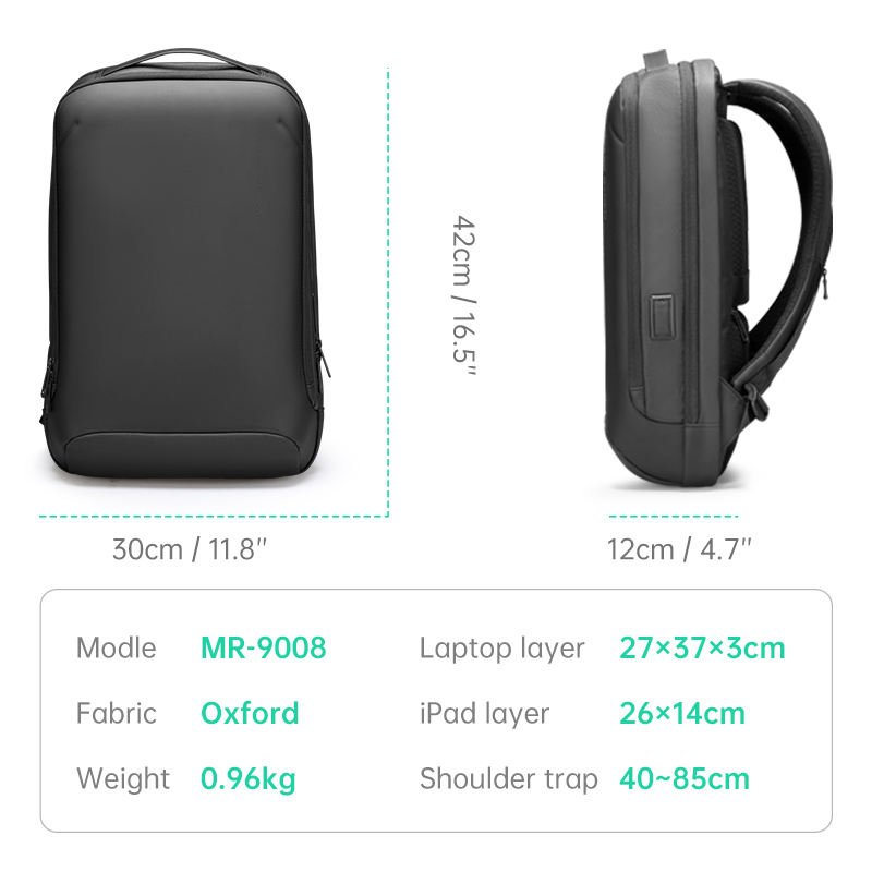 Wholesale Laptop Backpacks Water Repellent Light Weight Travel Backpack Bag For Men Thin Business Backpack