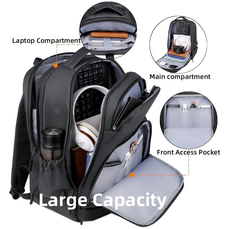 Wholesale Man Back Pack Bagpack Men's Bag Business School Custom Waterproof Mochila Laptop Backpack