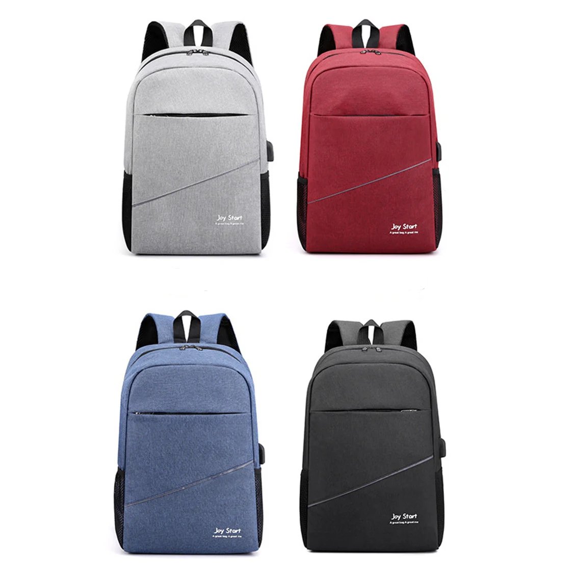 Print Logo High Quality Waterproof Men Casual Computer Bag Wholesale School Rucksack Bag Polyester Laptop Backpack