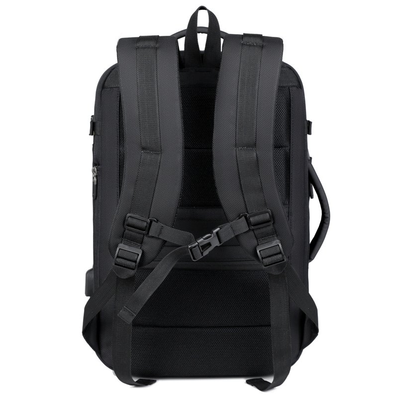 Large Capacity Business Backpack Travel Back Bag Smart USB Laptop Backpack Bags Sac a Dos Outdoor Waterproof Oxford Black Unisex