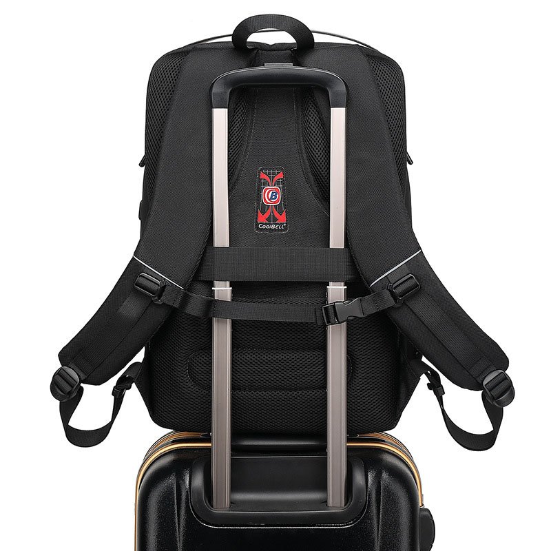 factory custom teenager black oxford anti-theft waterproof slim business laptop backpack with notebook interlayer bag for laptop