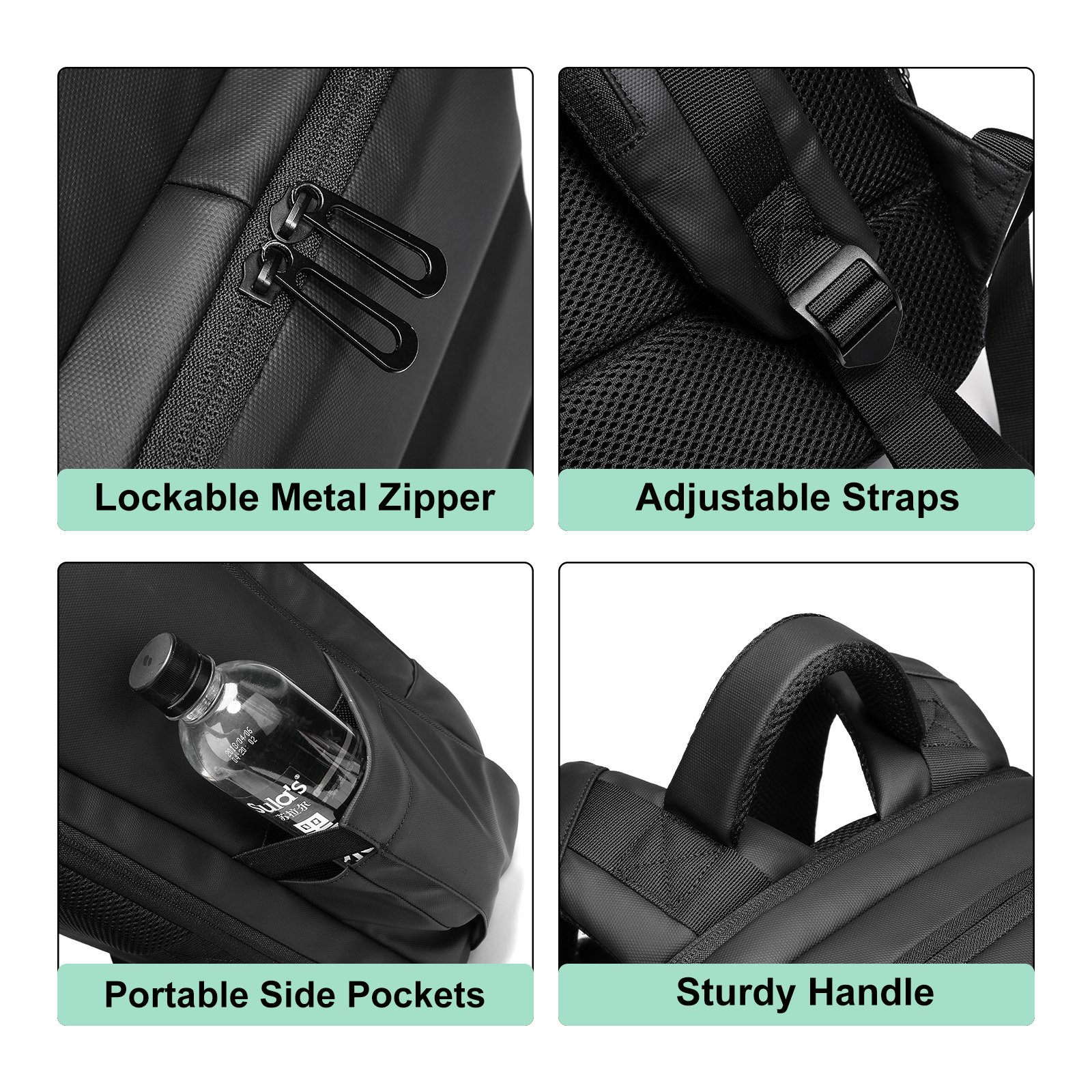 custom16 Inch Custom Logo Waterproof Business larger capacity backpack bag Daypack Bag Travel Oxford Laptop Backpack for Men