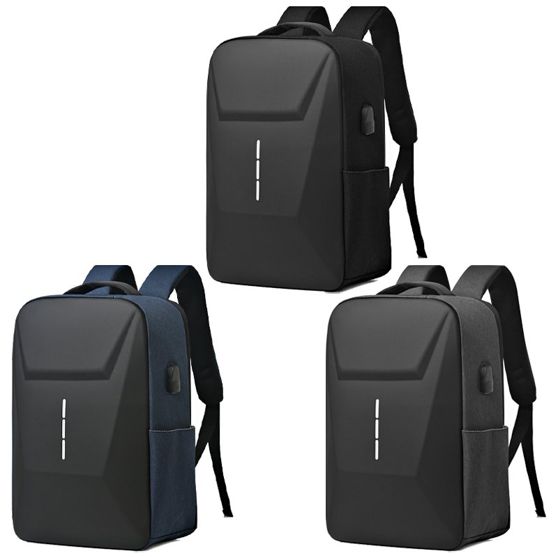 2024 Anti-theft USB Charging Backpack Rucksack Waterproof Coating Fabric Custom Logo Laptop Bagpack for Men