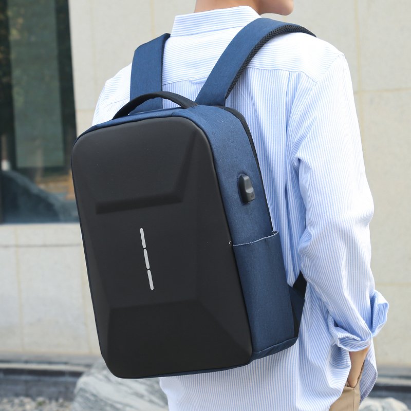 2024 Anti-theft USB Charging Backpack Rucksack Waterproof Coating Fabric Custom Logo Laptop Bagpack for Men