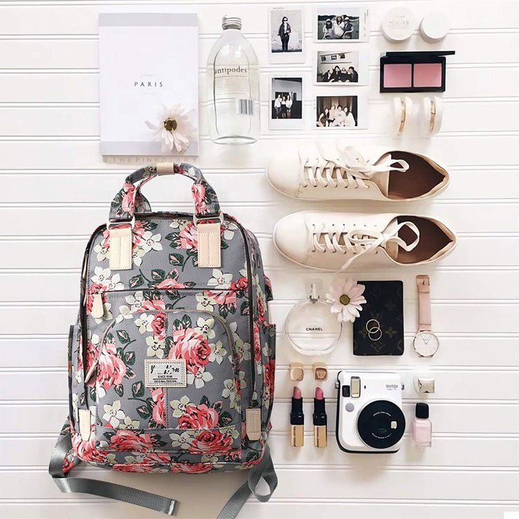 Korean Children Schoolbag Sublimation Back Pack School Bags Large Capacity Waterproof Fashion Travel Backpack Women's Bag