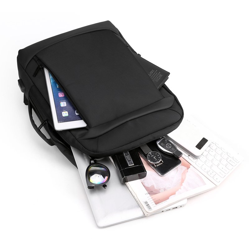 Custom Bag Waterproof Business Expandable Rolltop Case 17inch Wheeled 15.6 Inch Laptop Backpack