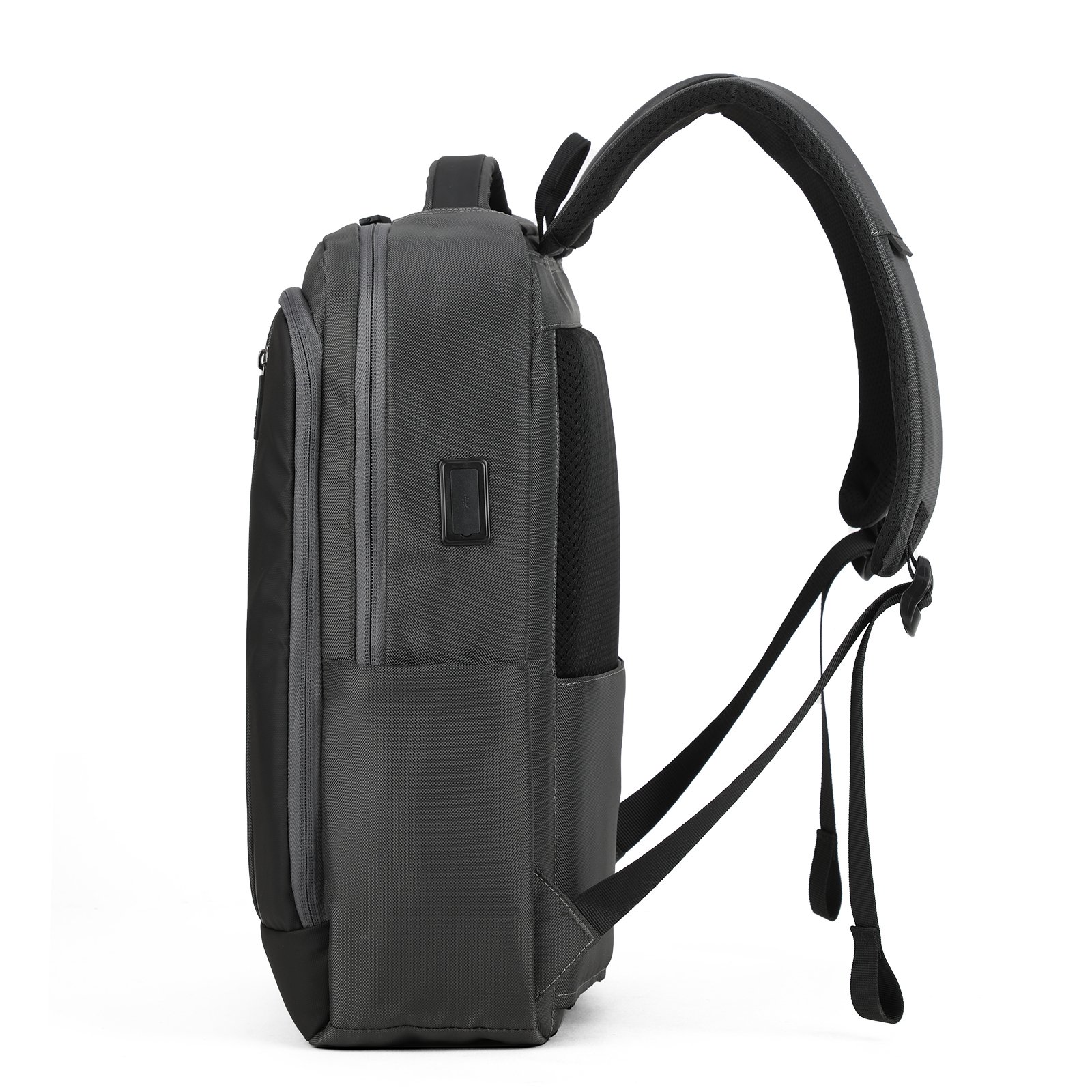 Travel Waterproof Gray Oxford School Bag Cheap Student Laptop Backpack Wholesale Logo Custom Durable Business Polyester Fashion