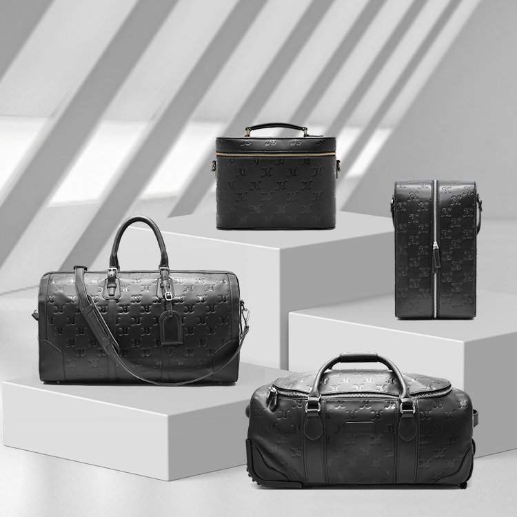 Quality Custom Embossed Logo Leather Backpack Bag Laptop Travel Waterproof Backpack