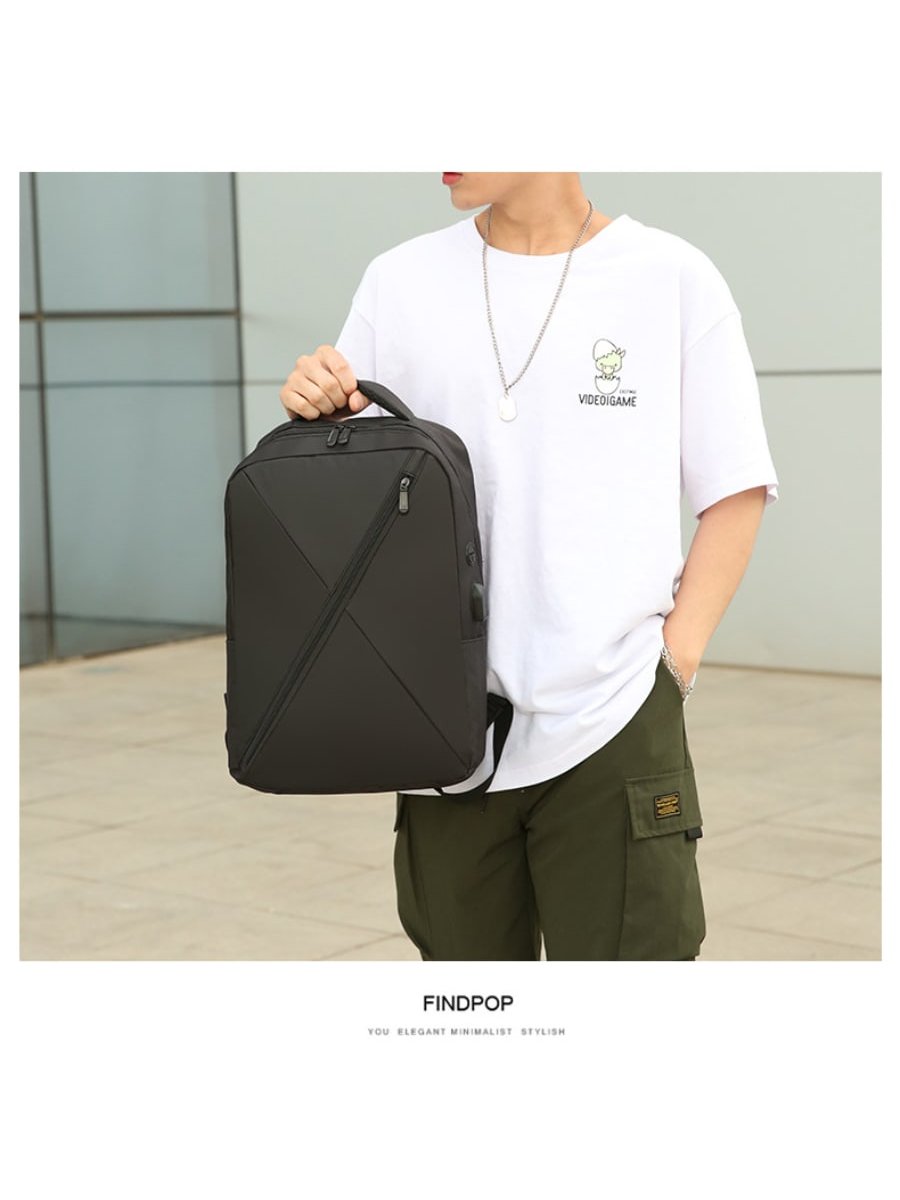 2024 New Men's bag USB Backpack Business Leisure Anti-theft Laptop 2024 Backpack Travel laptop Backpack
