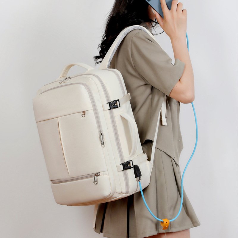 New custom large capacity lightweight multi-function waterproof luggage backpack women business short trip travel bag