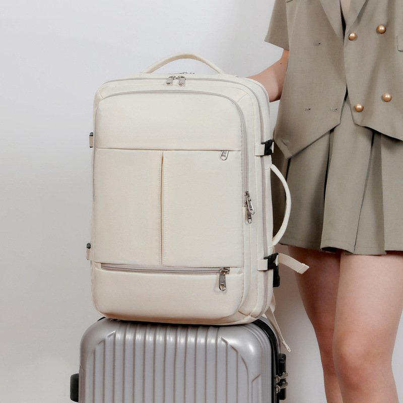 New custom large capacity lightweight multi-function waterproof luggage backpack women business short trip travel bag