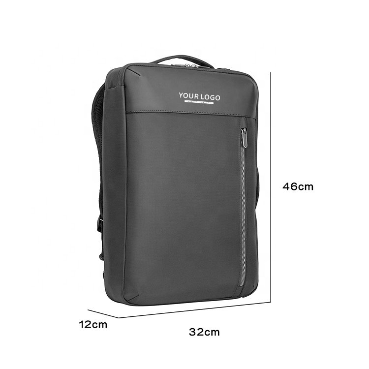 large capacity multifunctional waterproof leather backpack custom anti theft smart laptop backpack bag
