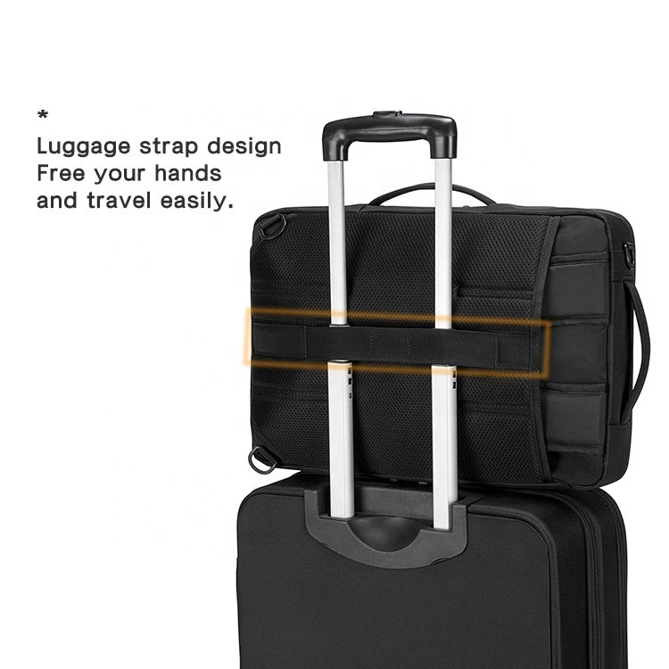large capacity multifunctional waterproof leather backpack custom anti theft smart laptop backpack bag