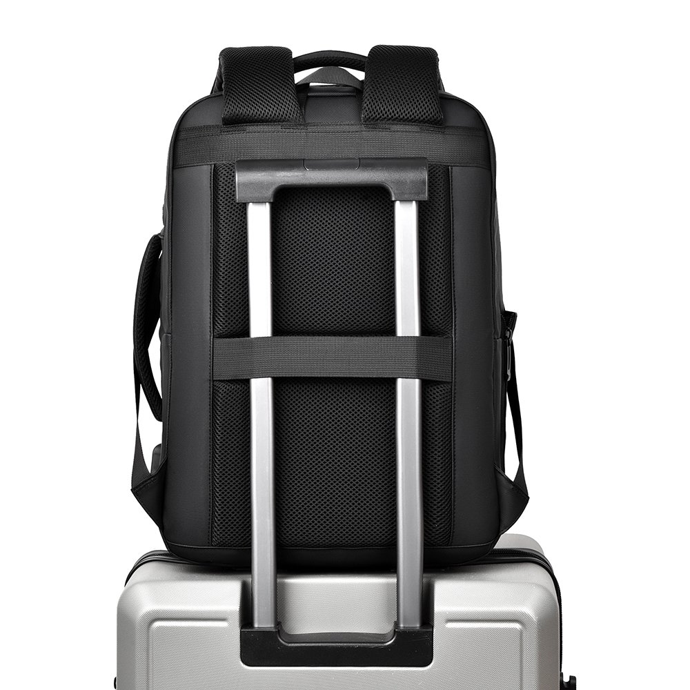 Factory New Men's Business Casual Computer Backpack Reflective Large Capacity Student Schoolbag Softback USB Travel Laptop