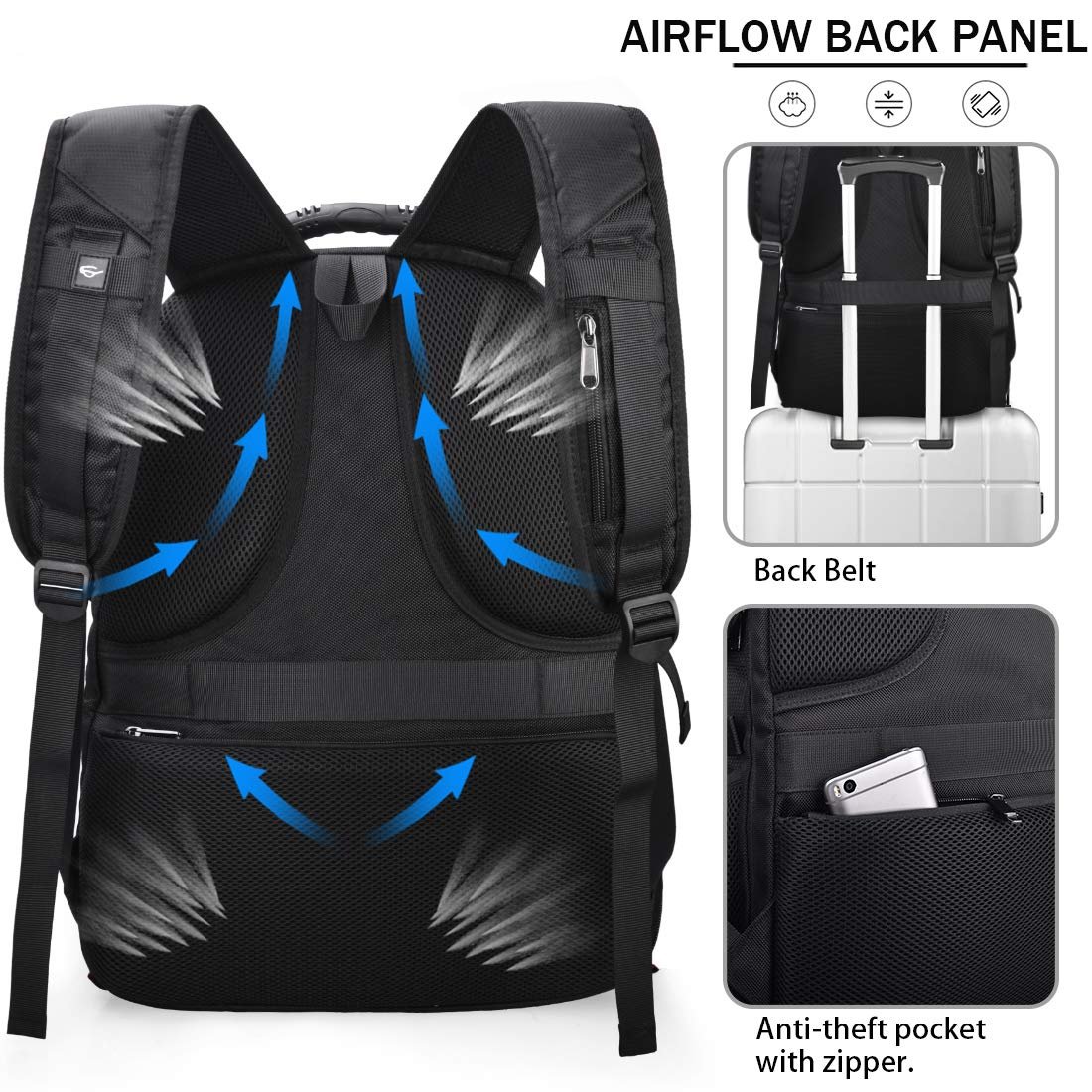 Wholesale Travel Laptop Backpack With Large Capacity For Men Waterproof College School Backpack