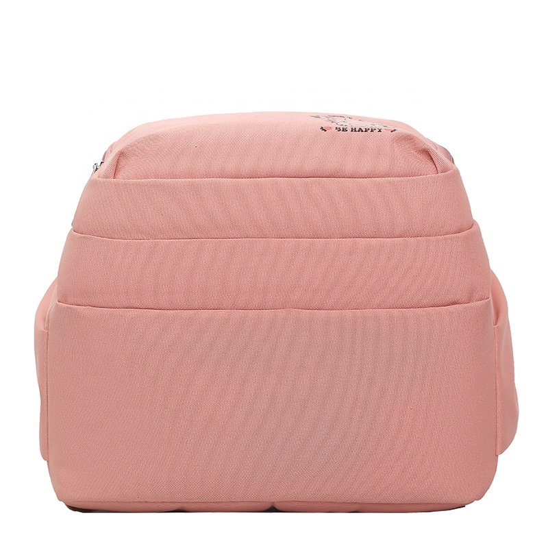 HAIBOWY Customizable Logo Student Backpack Unisex Hot Sale Green Laptop Backpack Combination Lock Washable Polyester Cotton