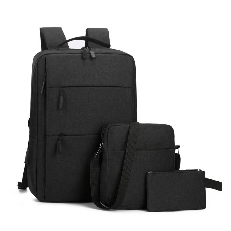 Wholesale Fashion 3 Pieces Laptop Bags 15.6 Inch Large Capacity College School Backpack
