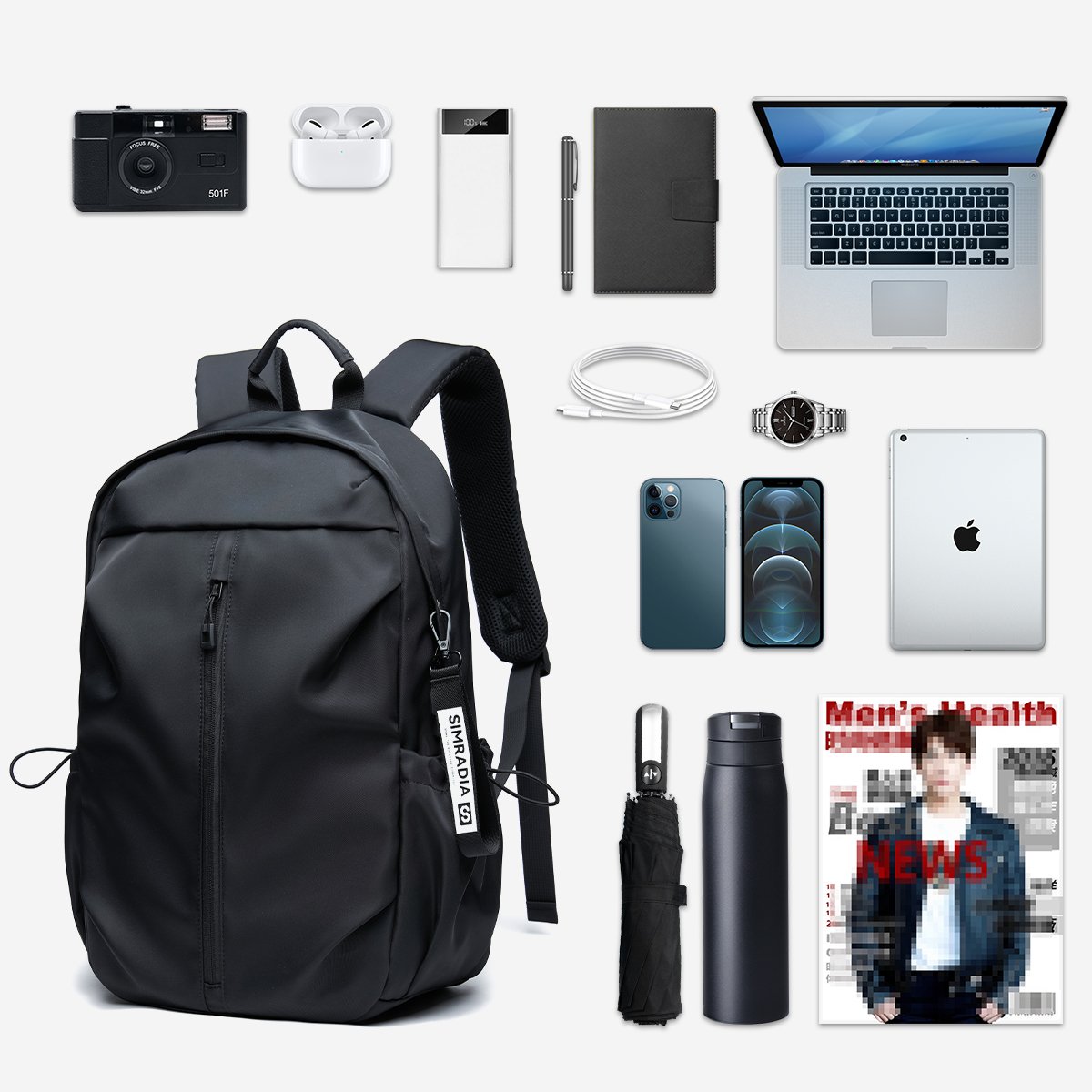 Men's Backpack Laptop Bags For Men Casual Daypacks Outdoor Sports Rucksack Boy School Backpack