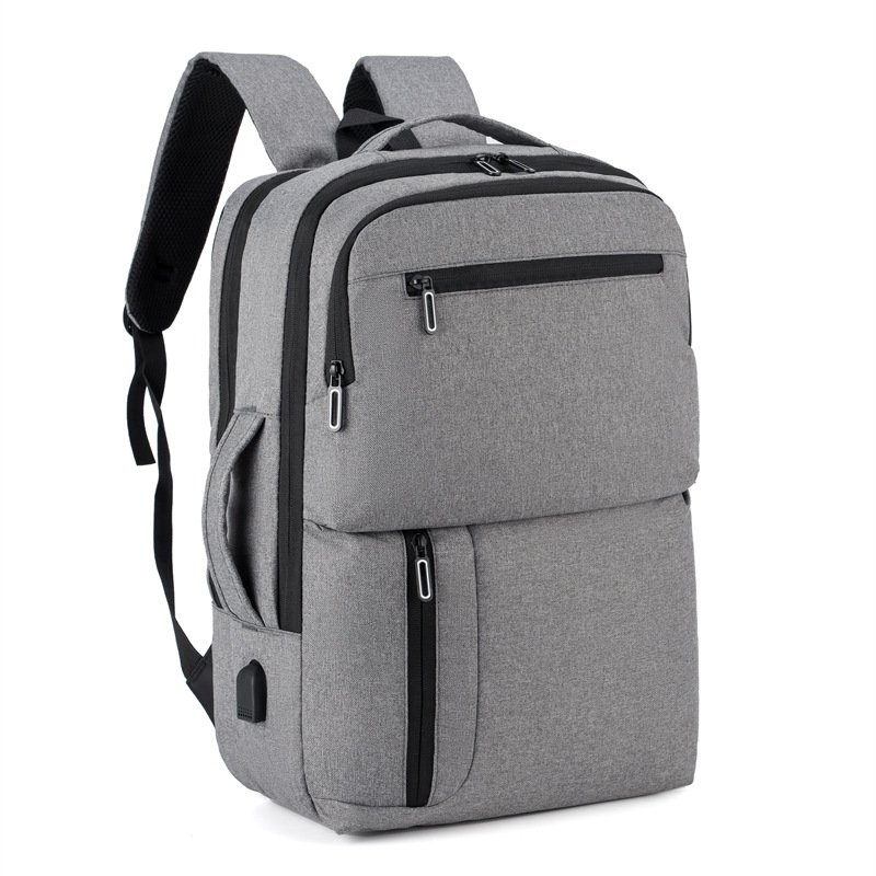 Custom new business bag USB charging school travel simple laptop backpack