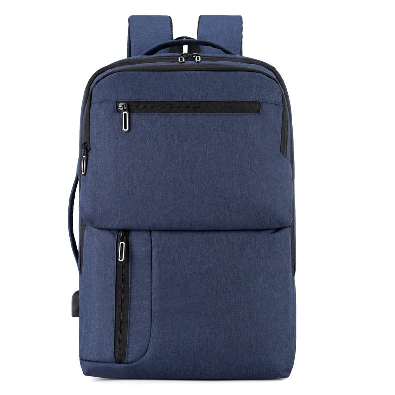 Custom new business bag USB charging school travel simple laptop backpack