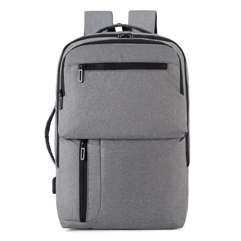 Custom new business bag USB charging school travel simple laptop backpack