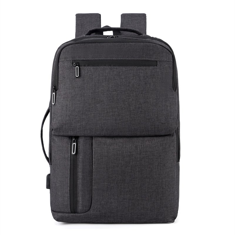 Custom new business bag USB charging school travel simple laptop backpack