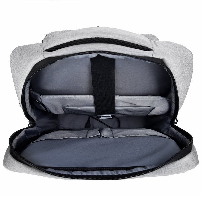 Custom Logo Portable Men Travel Business Computer Shoulders Bag Anti Theft USB Charger Laptop Backpack with Security Lock
