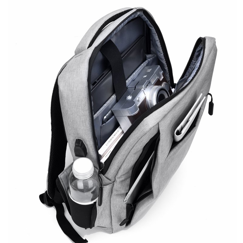 Custom Logo Portable Men Travel Business Computer Shoulders Bag Anti Theft USB Charger Laptop Backpack with Security Lock
