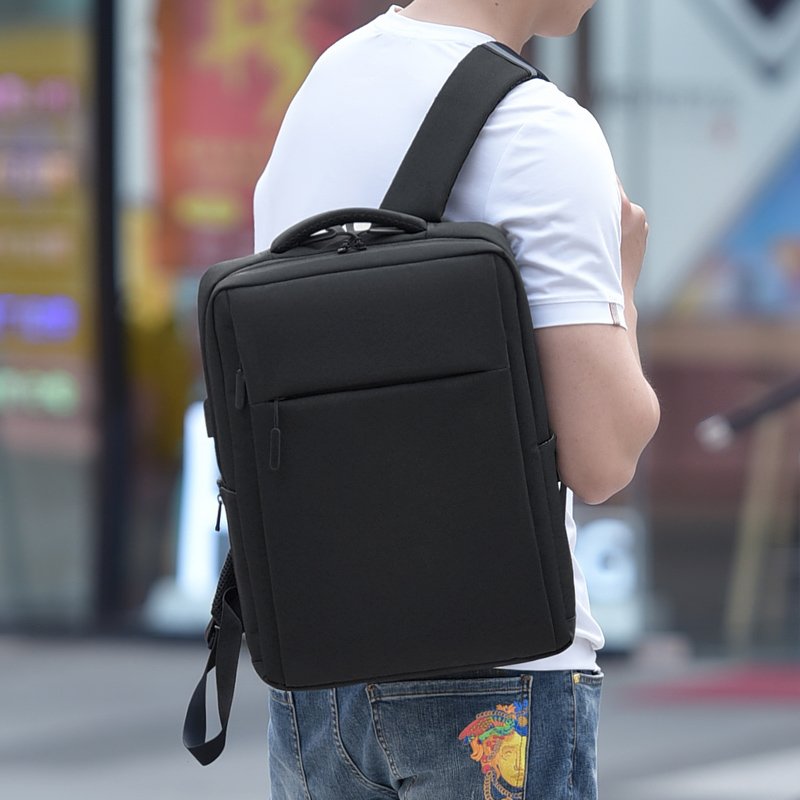 Custom Logo Portable Men Travel Business Computer Shoulders Bag Anti Theft USB Charger Laptop Backpack with Security Lock
