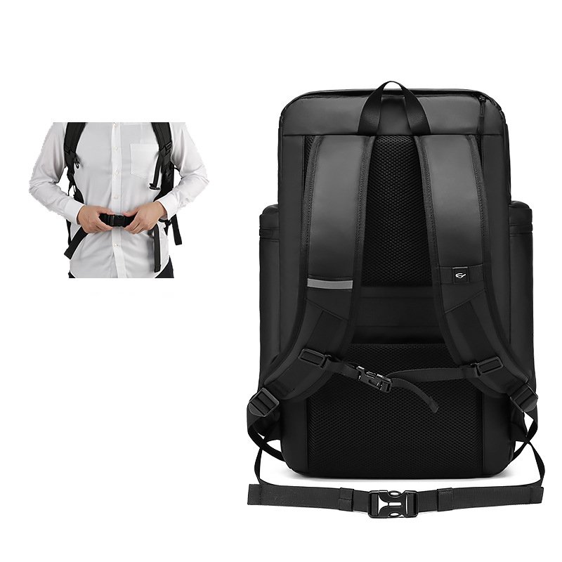Men's large capacity business backpack 45L waterproof smart travel backpack with shoes compartment 17 inch laptop backpacks