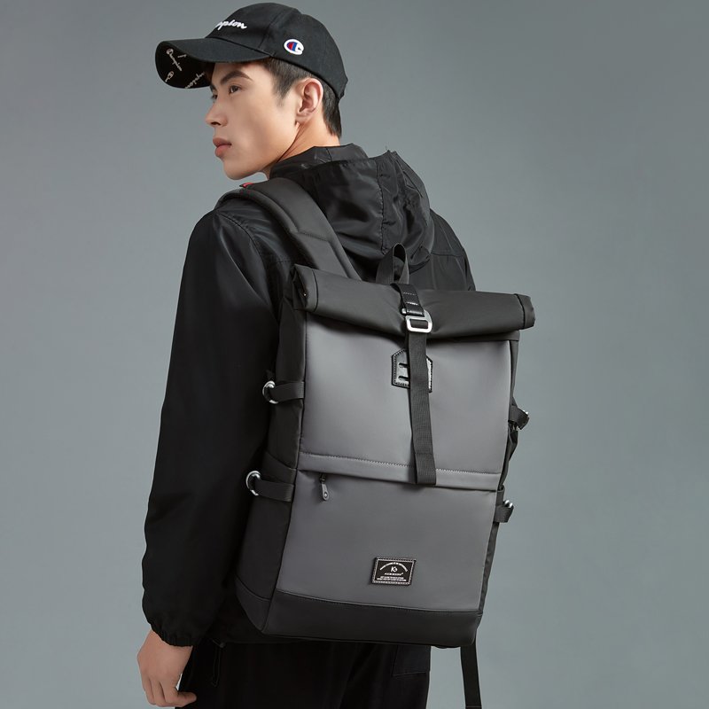 KOOGER Waterproof 15.6 inch Rolltop Laptop Backpacks School Bags with usb Daily life for Business College Travel