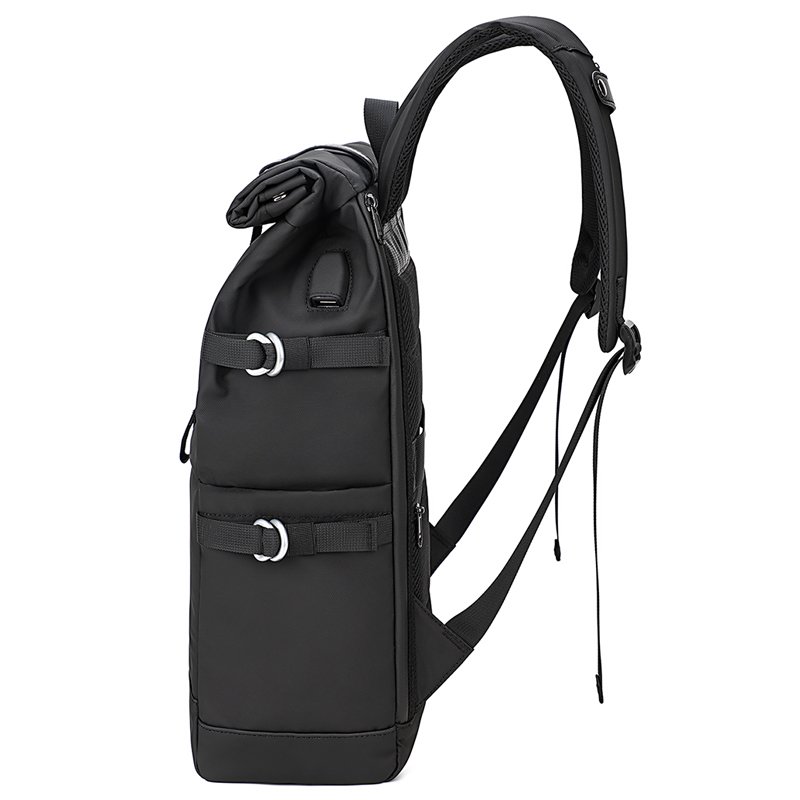 KOOGER Waterproof 15.6 inch Rolltop Laptop Backpacks School Bags with usb Daily life for Business College Travel