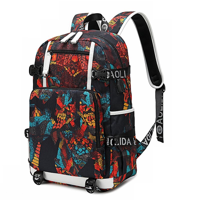 Hot Sale Portable Satchel USB Charging Waterproof Laptop Student Backpack School Bag