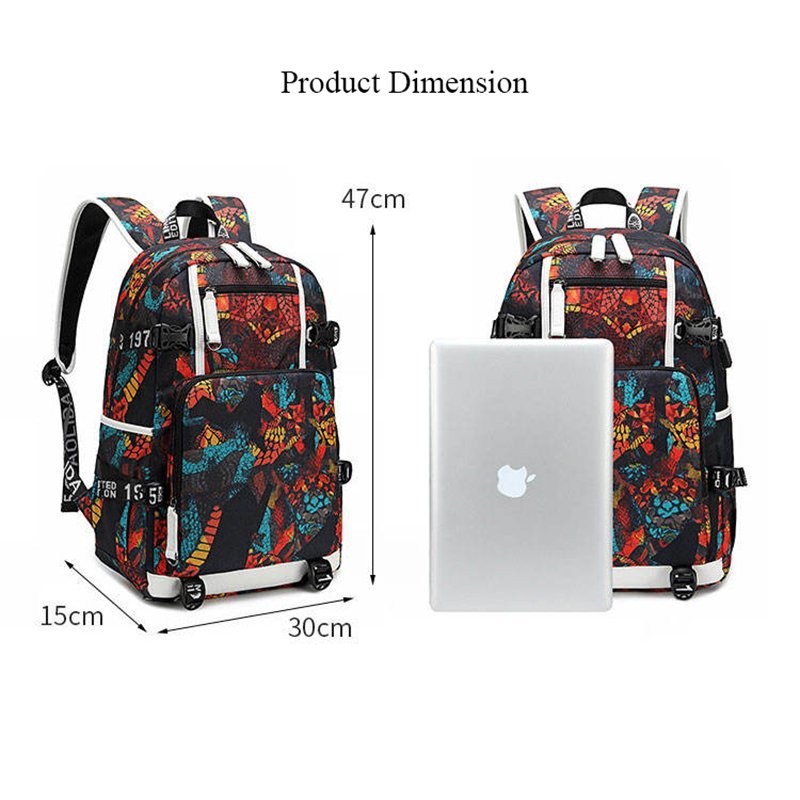 Hot Sale Portable Satchel USB Charging Waterproof Laptop Student Backpack School Bag