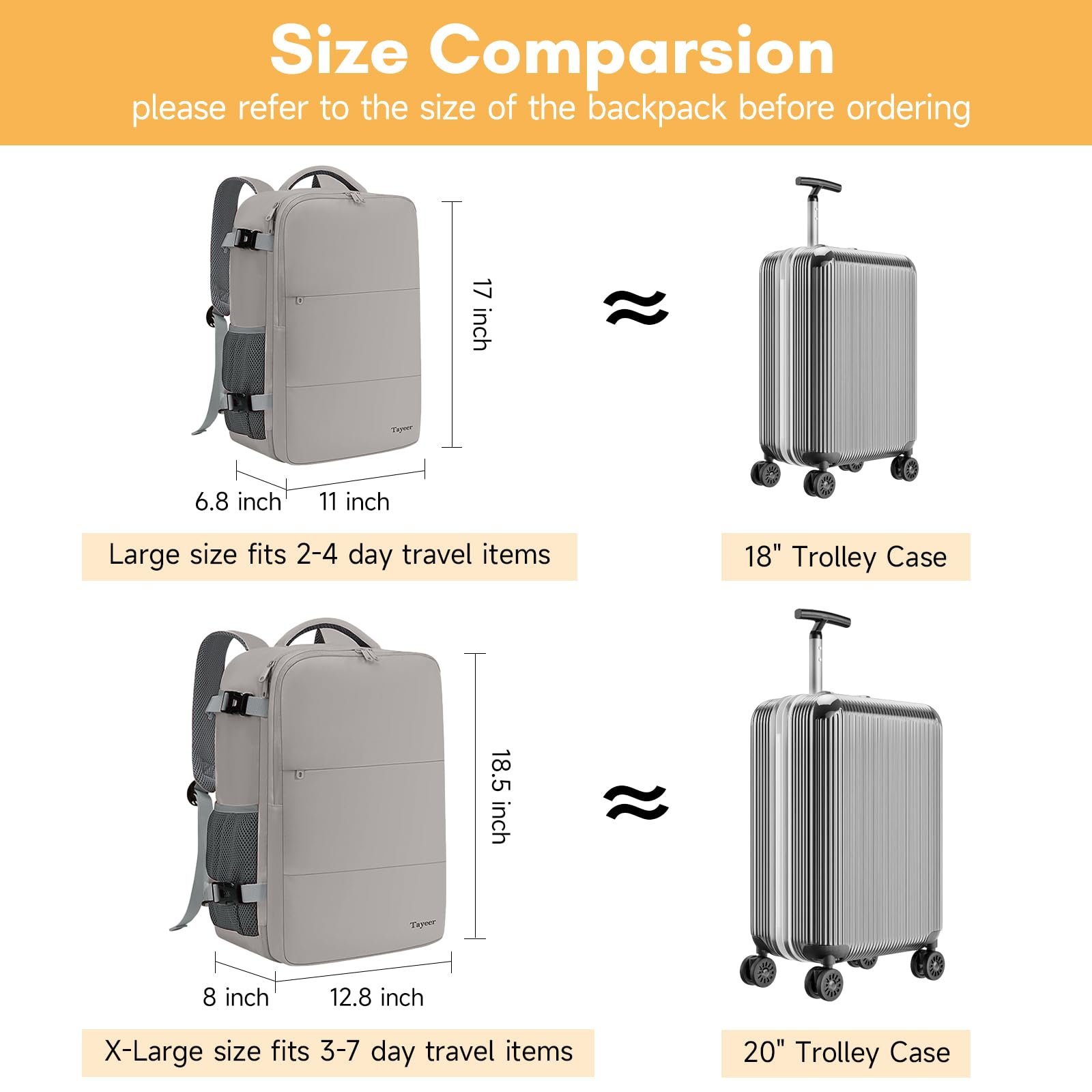 Factory Custom 17 Inch Expandable Waterproof Travel Backpacks Men Business Laptop Backpack