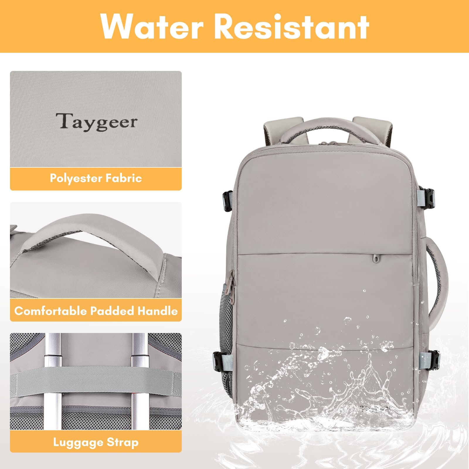 Factory Custom 17 Inch Expandable Waterproof Travel Backpacks Men Business Laptop Backpack