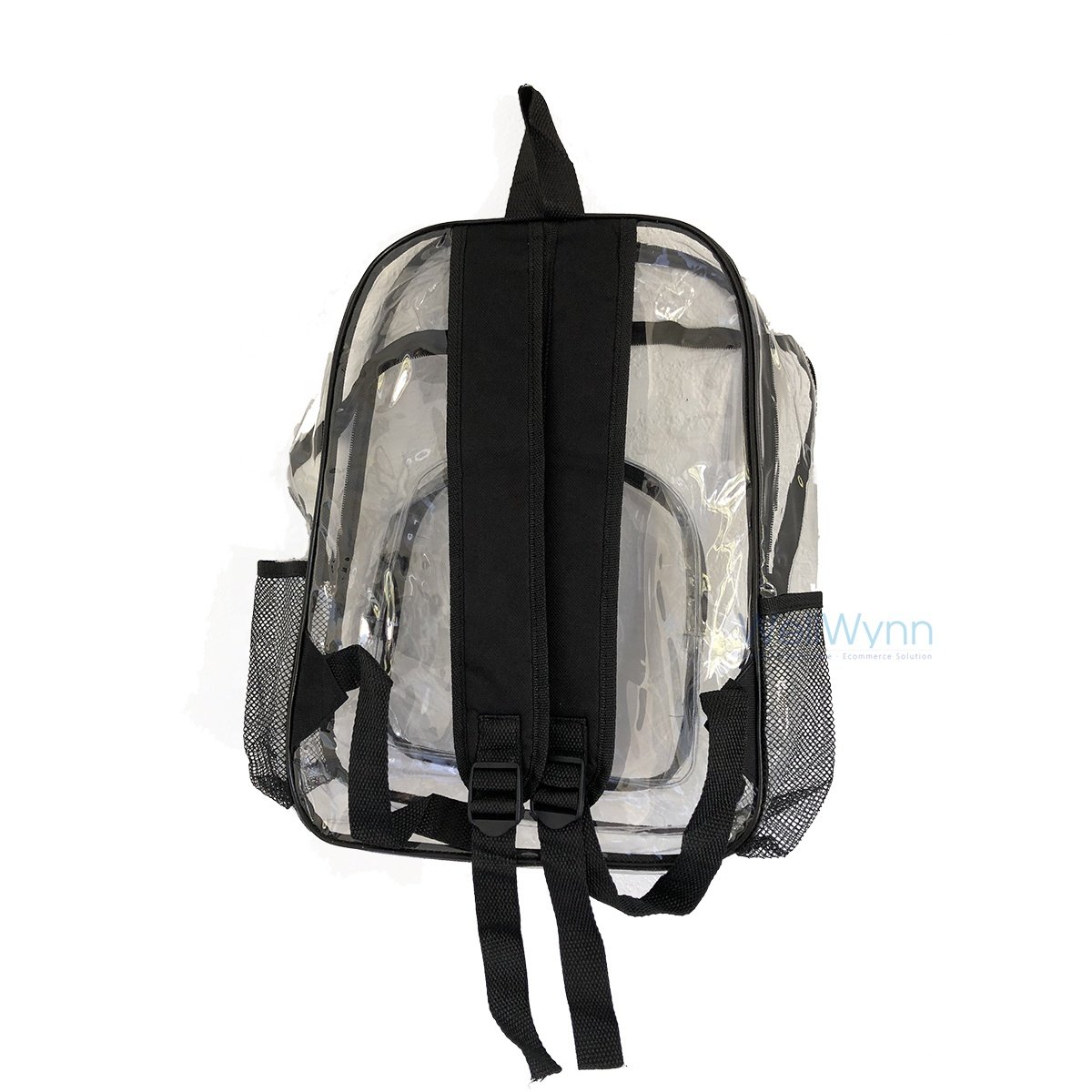Custom Waterproof Stadium Transparent Laptop School Book Bag Elementary Student PVC Clear Backpack