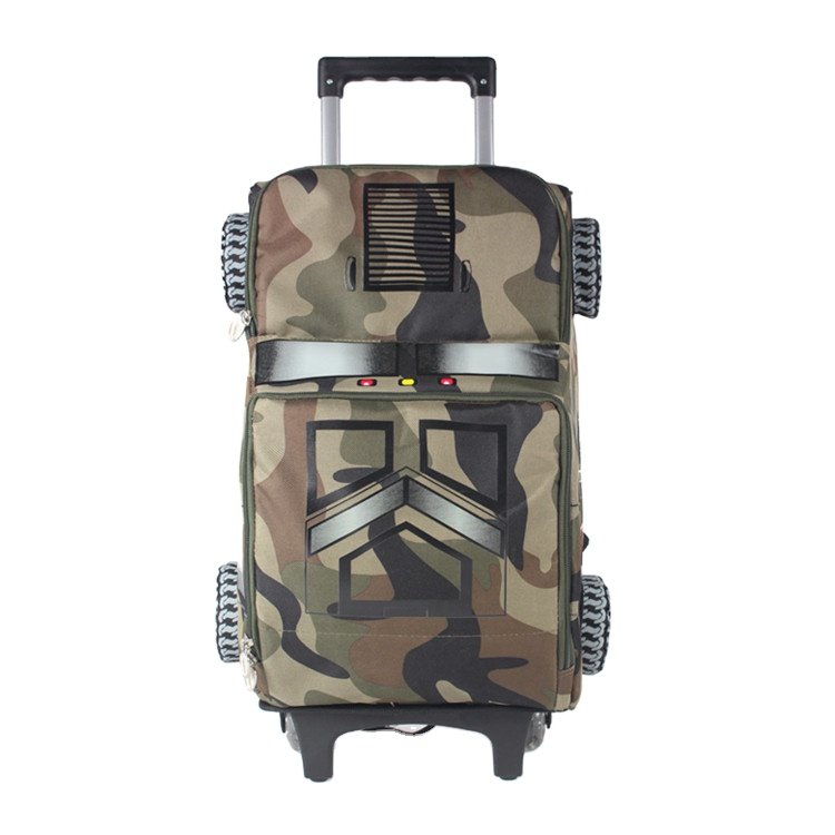 Wholesale School Bags Teens School Trolley Bags Camo Boy Waterproof School Backpack Polyester Camouflage Fashion Luggage Boys