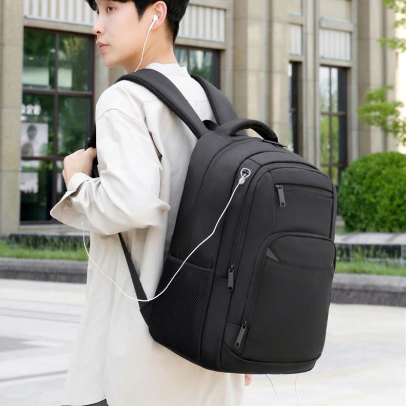 Custom logo business travel laptop backpack Waterproof Oxford student Anti Theft men's sports school bag backpacks with usb